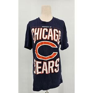Nike Unisex Small Navy and Orange Chicago Bears NFL Drifit T-Shirt